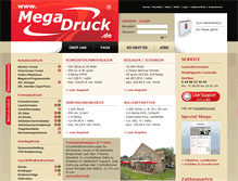 Tablet Screenshot of megadruck.de
